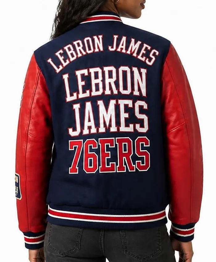 LeBron James 76ers 2026 Varsity Jacket Women