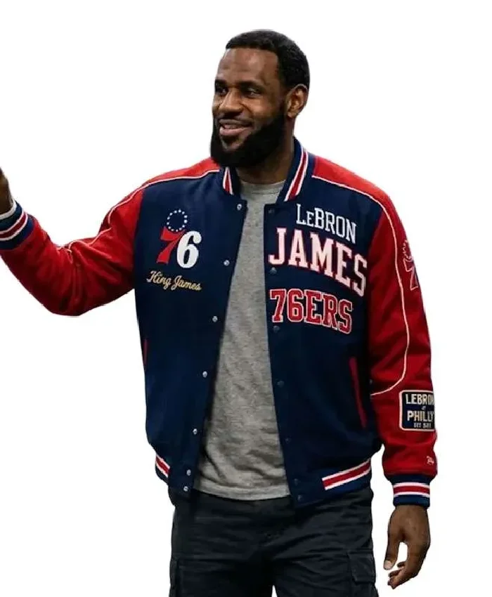 LeBron James Philadelphia 76ers 2026 Varsity Jacket