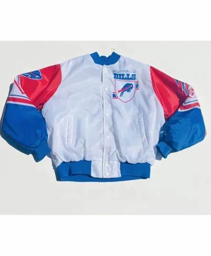 Leo NFL Buffalo Bills Vintage 90s Varsity Bomber Jacket