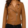 Lets Marry Harry Elli Schryver Camel Biker Jacket