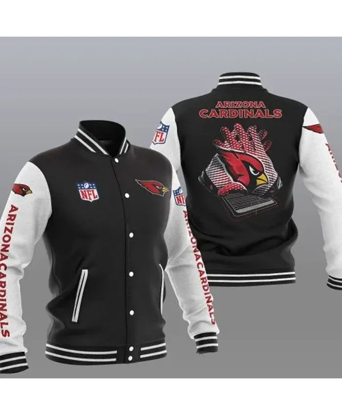 Levin Arizona Cardinals Varsity Baseball Jacket - Image 2
