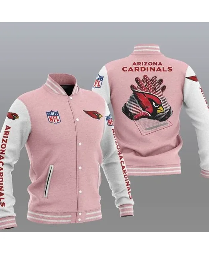 Levin Arizona Cardinals Varsity Baseball Jacket - Image 5