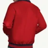 Los Angeles Angels Captain Red Satin Varsity Jacket For Mens
