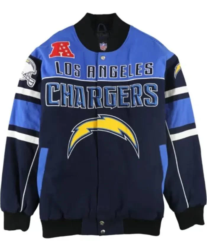 Los Angeles Chargers Josiah Printed Bomber Jacket