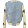 Los Angeles Chargers Wool and Leather Baby Blue Varsity Jacket