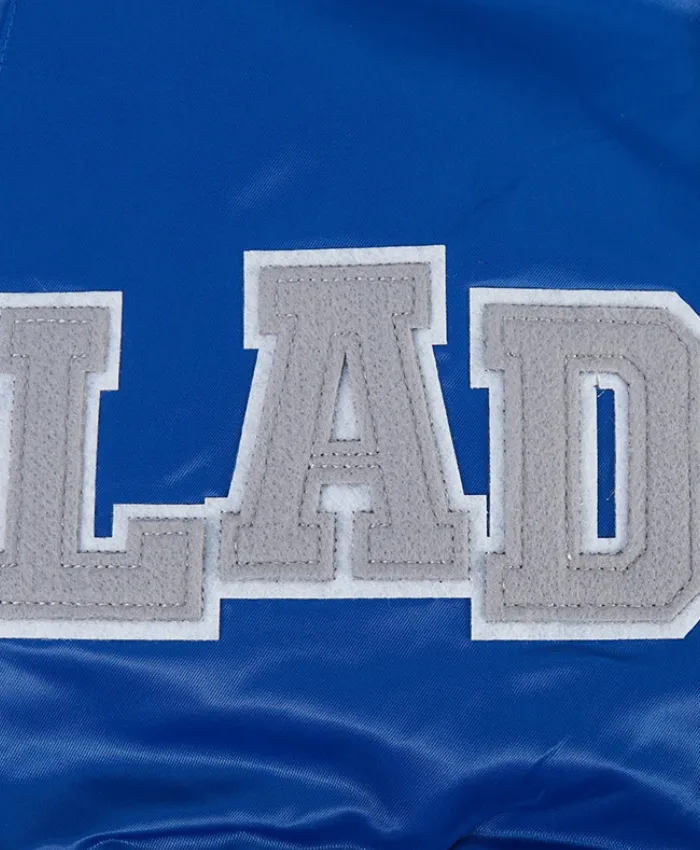 Los Angeles Dodgers Blue Letterman Full Snap Jacket