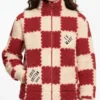 Louis Vuitton x Nigo Jacquard Damier Red Fleece Blouson Sale