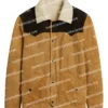Luke Grimes Yellowstone S05 Brown Suede Leather Jacket 1