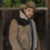 Luke Grimes Yellowstone S05 Brown Suede Leather Jacket
