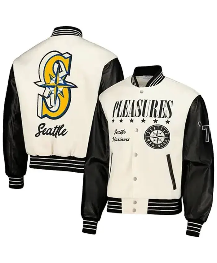 MLB Seattle Mariners Letterman Varsity Jacket