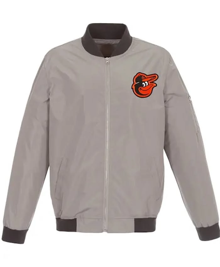 Baltimore Orioles Lightweight Grey Jacket - Image 2