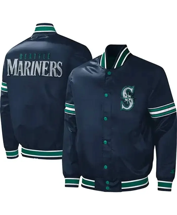 MLB Team Seattle Mariners Varsity Starter Jacket - Image 2