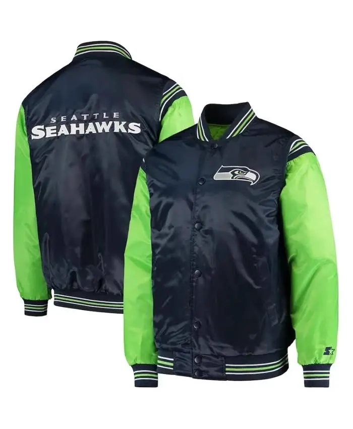 Mabel Kuhn Seattle Seahawks Starter Varsity Jacket