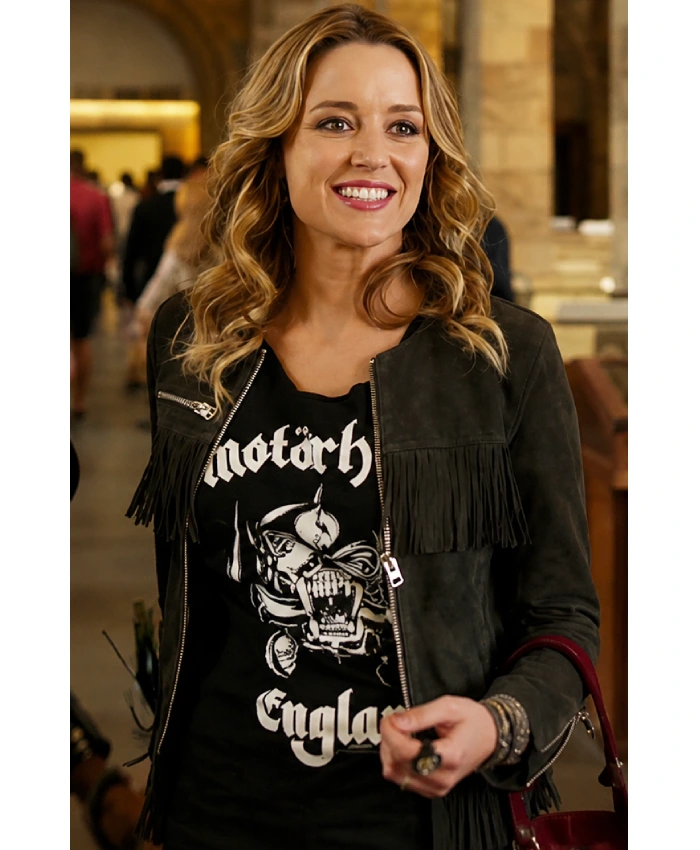 Mandy The Royals Suede Fringed Jacket