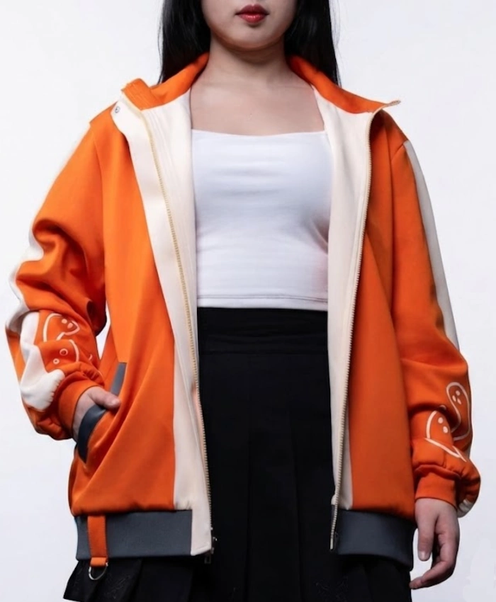 Manga Series Dandadan Jin Enjoji Orange Track Jacket