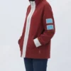 Manga Series Dandadan Momo Ayase Red Hooded Jacket