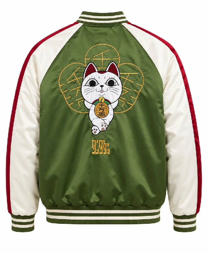 Manga Series Dandadan Turbo Granny Green Bomber Jacket