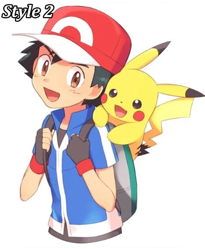Manga Series Pokemon Ash Ketchum White Cotton Jacket