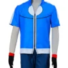 Manga Series Pokemon Ash Ketchum White and Blue Cotton Jacket