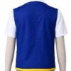Manga Series Pokemon Ash Ketchum White and Blue Cotton Jacket On Sale