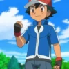 Manga Series Pokemon Ash Ketchum White and Blue Jacket
