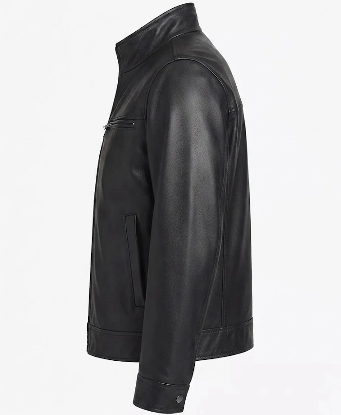 Marc New York Mens Winton Black Leather Jacket