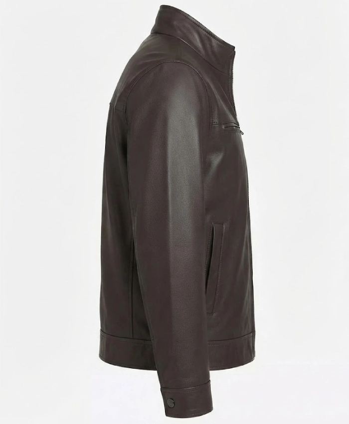 Marc New York Mens Winton Brown Leather Jacket