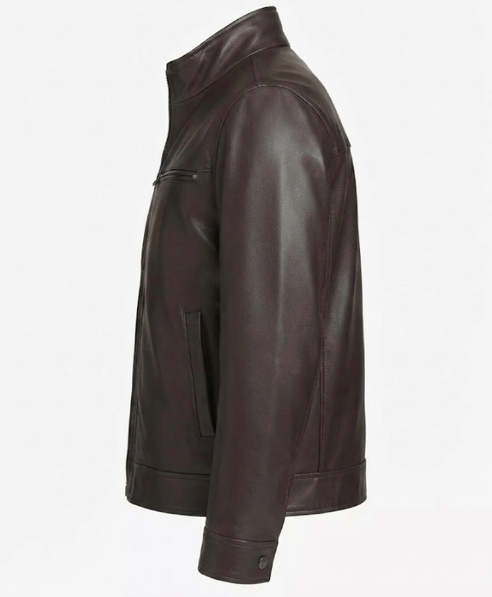 Marc New York Mens Winton Leather Brown Jacket