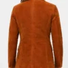 Marshals 2026 Belle Skinner Tan Suede Blazer Women