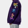 Marvel Comics Spider Man 90s Purple Varsity Jacket