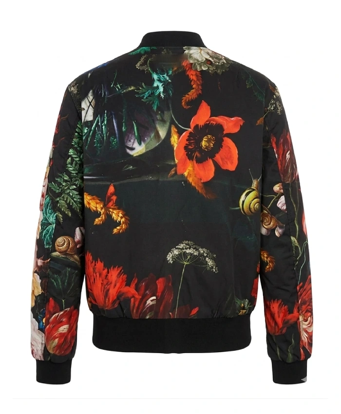 Masters Reversible Floral Wool Blend Bomber Jacket