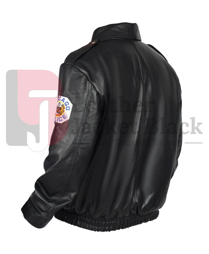Matt DeCaro TV Series Chicago Fire DeLaney Leather Black Jacket