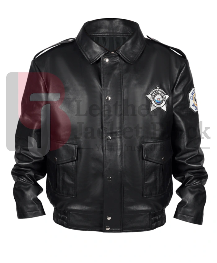 Matt DeCaro TV Series Chicago Fire Sergeant DeLaney Black Jacket