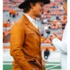 Matthew McConaughey Brown Leather Button Up Jacket
