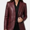 Matthew Myslinski Guardians of the Galaxy Vol. 3 2023 Leather Blazer Womens