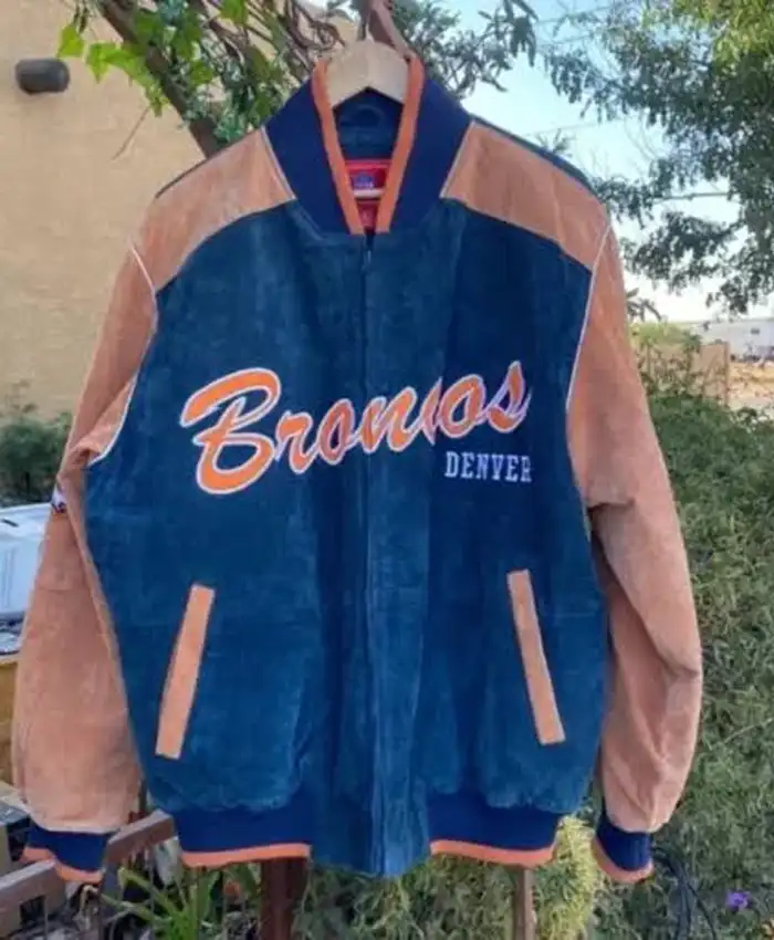 Men’s NFL Denver Broncos Suede Jacket - Image 7