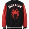 Miles Morales Black and Red Wool Varsity Jacket