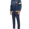 Milwaukee Brewers Starter Midfield Blue Letterman Jacket