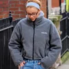 Olivia Attwood The Price of Perfection Grey Fleece Jacket