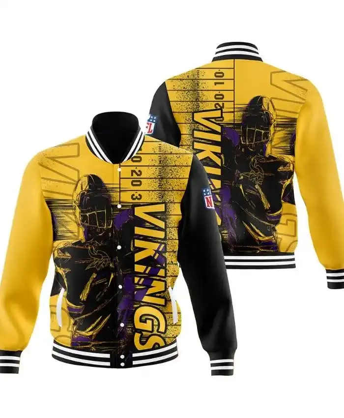 Minnesota Vikings Varsity Jacket 1