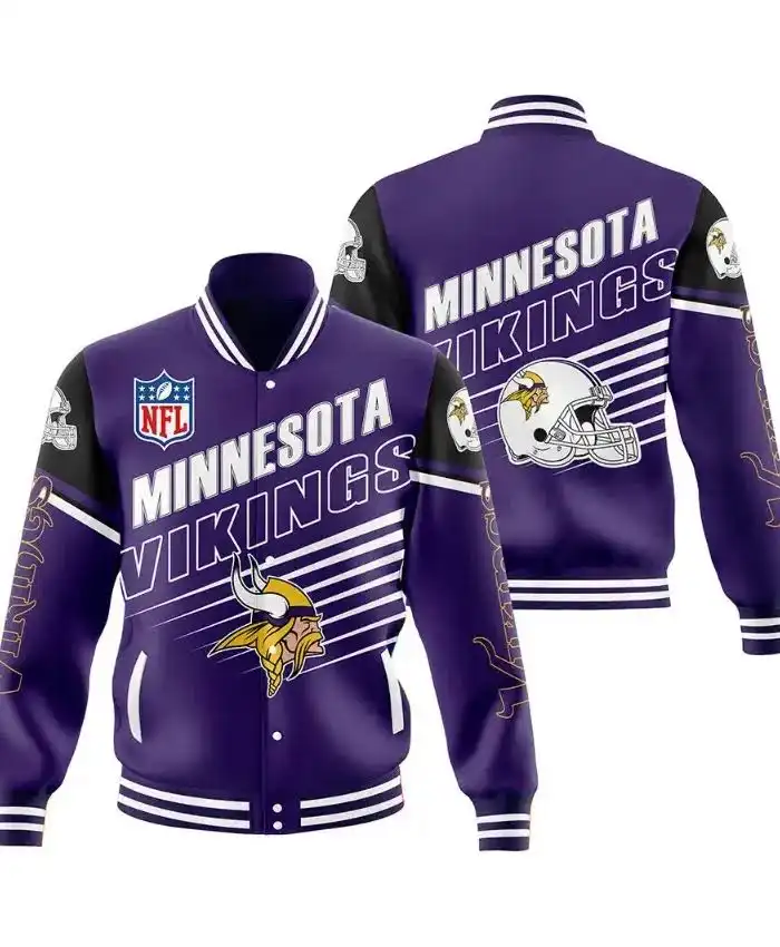 Minnesota Vikings Varsity Jacket 2