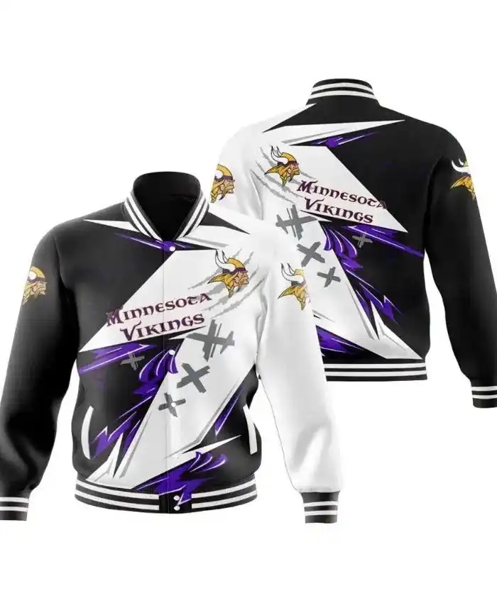 Minnesota Vikings Varsity Jacket 4