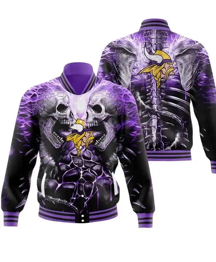 Minnesota Vikings Varsity Jacket 6