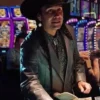 Mo Brings Plenty Yellowstone Rainwater Driver Season 4 Black Leather Blazer Coat