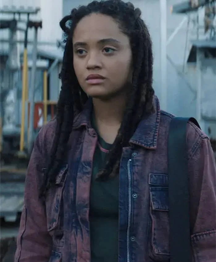 Monarch Legacy Of Monsters 2023 Kiersey Clemons Maroon Denim Jacket