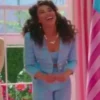 Movie Barbie 2023 Alexandra Shipp Blue Cropped Tweed Blazer