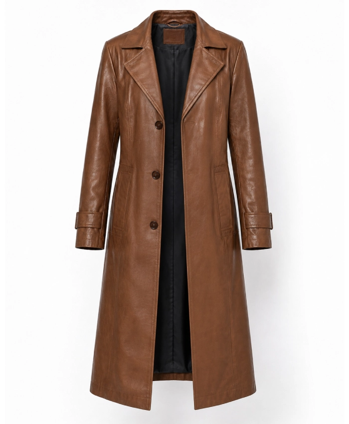 Ms. X 2026 Simone Kessell Leather Trench Coat