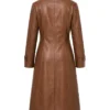 Simone Kessell Ms. X 2026 Series Saskia Brown Leather Trench Coat