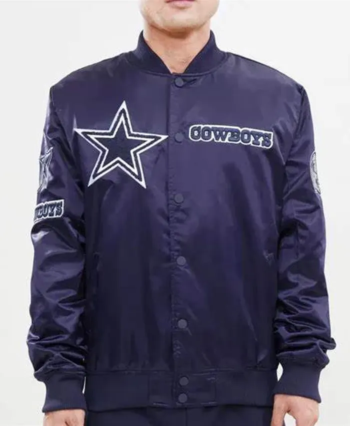 NFL Bartolomeo Dallas Cowboys Purple Varsity Jacket