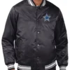 Dallas Cowboys Starter Team Logo Black Satin Jacket